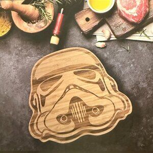 Star Wars Stormtrooper Bamboo Chopping Board – Licensed – New in Box - 2 Left